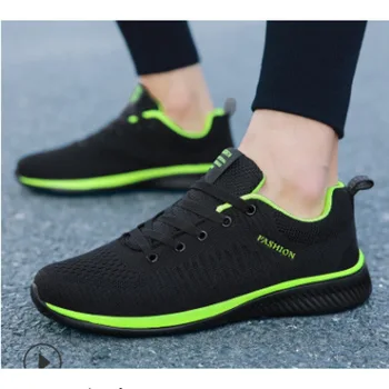 Spor ayakkabı için erkek ayakkabısı Sneakers siyah ayakkabı rahat Erkekler Kadınlar Örgü Sneakers Nefes Atletik Koşu Yürüyüş Spor Ayakkabı