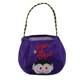 Sıcak Cadılar Bayramı Kabak Çanta Kapşonlu Yuvarlak Tote Çanta Hayalet Festivali çocuk Şeker hediye çantası Cadılar Bayramı Süslemeleri Hızlı Teslimat