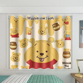 Sıcak Disney Winnie The Pooh Oyuncak Hikayesi Lotso 3D Karartma Perdeleri Yatak Odası Oturma Odası Ev Dekor Çocuk Çocuk Erkek Kız Hediye