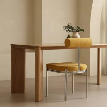 Tasarımcı İskandinav Şezlong Yemek Sırt Desteği Tek Oturma Makyaj Sandalyeleri