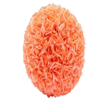Turuncu Centerpiece Masa Dekorasyon yapay çiçek Topu Asılı Süpermarket Evlilik Parti Dekorasyon Asılı Çiçek Topu