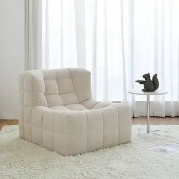 Tırtıl kanepe tembel retro kare Internet ünlü eğlence tasarımcı oturma odası yatak odası Japon tek kanepe yaratıcı