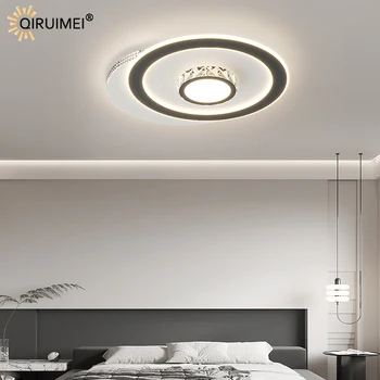 Uzaktan Karartma lüks yuvarlak Kare yeni Modern LED avize ışıkları oturma yemek odası yatak odası salonu Villa lambaları iç mekan aydınlatması