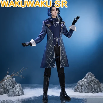 WakuWaku-SR Oyun Genshin Darbe Fatui Harbinger Regrator Pantalone Cosplay Kostüm Üniforma Cosplay Pantalone