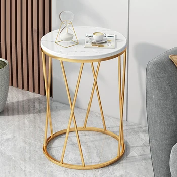 Yan masa lambası lüks köşe masa oturma odası mobilya basit balkon yan masalar İskandinav kahve masası Küçük başucu raf