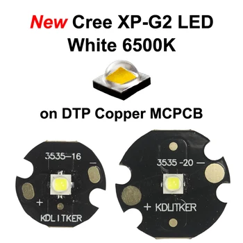 Yeni Cree XP-G2 S4 1A Beyaz 6500K SMD 3535 LED Verici KDLıtker DTP Bakır MCPCB El Feneri DIY Boncuk Meşale