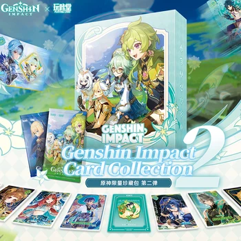 Yeni Genshin Darbe Kartları Koleksiyonu Edition CP SSP SP PR UR SLR Anime şekilli kalıp Ganyu Hutao Keqing Masa Dekorasyon Metal Kart