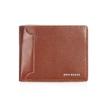 Yeni Kore rahat erkek cüzdan Kısa PU ekleme çoklu kart yuvası büyük kapasiteli sertifika çanta Üç kat