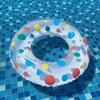 Yüzme simidi Hafif Çocuk Şişme Yüzen Daire Baskılı su Geçirmez şişme havuz yatağı Yüzme Malzemeleri