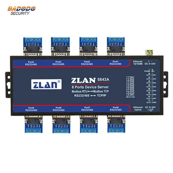ZLAN5843A 8 Port RS232 RS485 Ethernet Dönüştürücü Cihaz Desteği Modbus