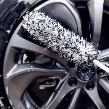 Çok fonksiyonlu Yumuşak Fiber Fırça Temizlik için Kullanılan Araba Lastiği Jant Araç Yıkama İç Araba Detaylandırma Fırçası