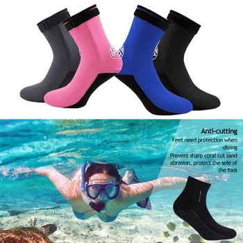 3MM Kalın Kaymaz Anti-Soğuk Anti-Cut dalış çorapları Yüzme Plaj Oyun Plaj Çorap Yüzme Çorap