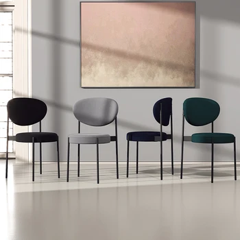 Lüks Ziyafet Sandalyeler Olaylar Yatak Odası Balkon Oturma Odası Modern Tabağı Sandalyeler Mutfak Sillas De Comedor Kore Mobilya ZMHYH