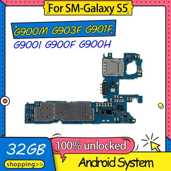 Unlocked İyi Test Edilmiş Anakart Mantık kurulu Samsung Galaxy S5 Anakart G900M G903F G901F G900I G900F G900H Tam Cips İle