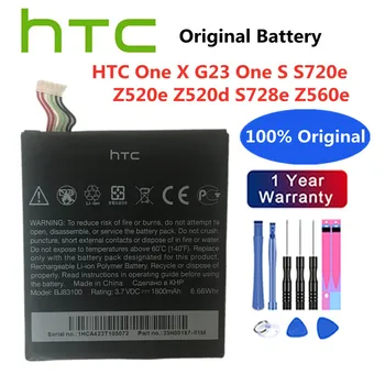 Yeni BJ83100 Cep Telefonu Yedek HTC için pil One X G23 One S S720E Z520E Z520D S728E Z560E 1800mAh + Ücretsiz Araçlar