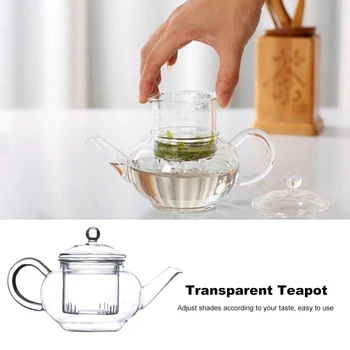 Şeffaf Demlik ısıya Dayanıklı cam çaydanlık Çin Demlik Kahve çiçek çayı Yaprak Bitkisel Pot 250ml dayanıklı su ısıtıcısı hediye